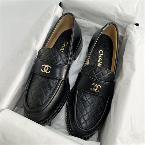 chanel men loafers|chanel shiny calfskin loafers.